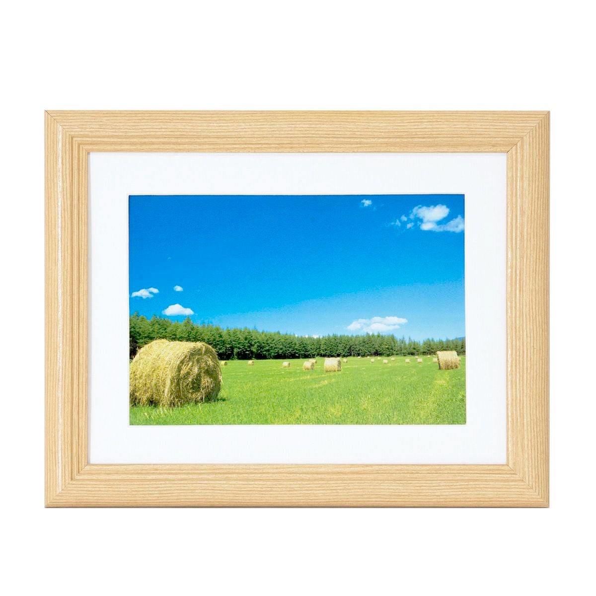 FUJICOLOR 木製額縁 YM-3 木地 アクリル キャビネ(2L) | アサヌマ