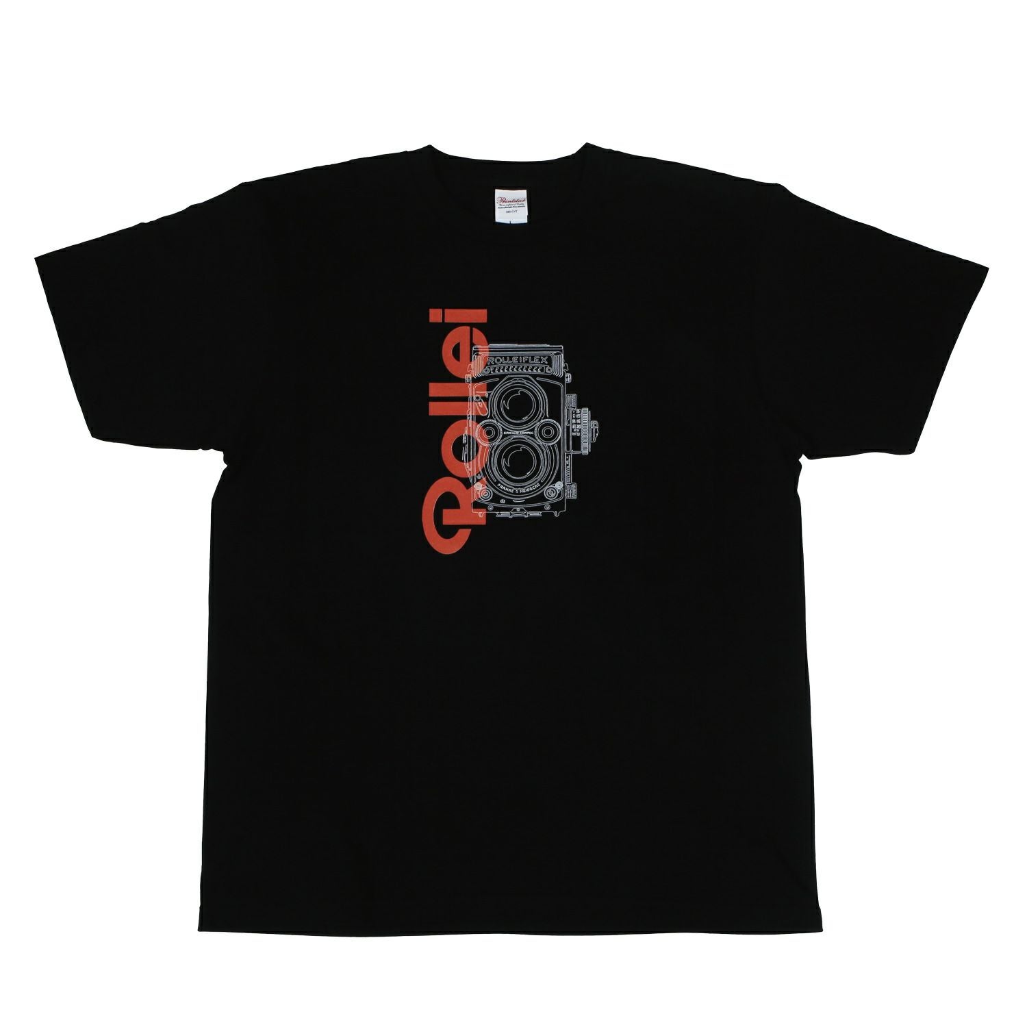 Rollei さらさら着心地Tシャツ ROLLEIFLEX+ロゴ ブラック M | アサヌマ
