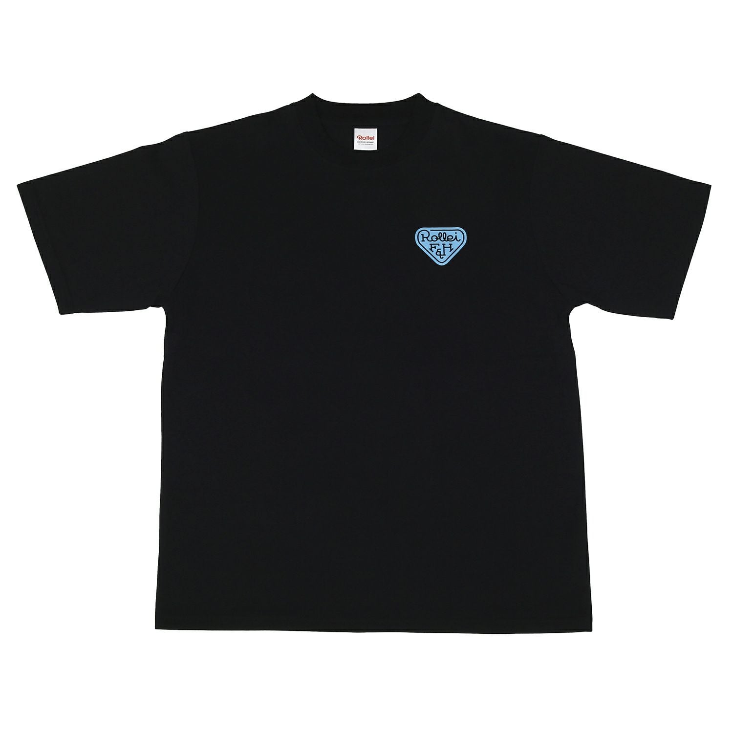 Rollei さらさら着心地Tシャツ ROLLEIFLEX+ロゴ ブラック M | アサヌマ