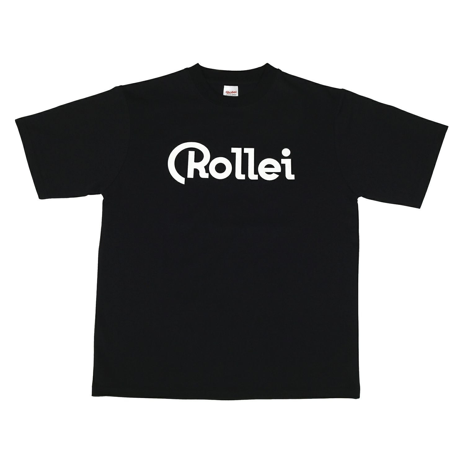 Rollei さらさら着心地Tシャツ ROLLEIFLEX+ロゴ ブラック M | アサヌマ